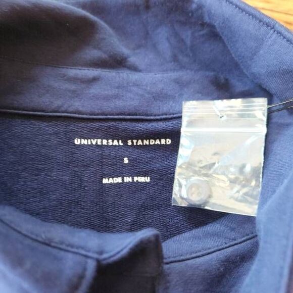 NWT Universal Standard Varsity French Terry Polo Dress in Cenote sz S (14-16) - Picture 3 of 5